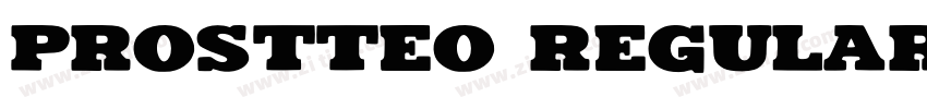 Prostteo regular字体转换